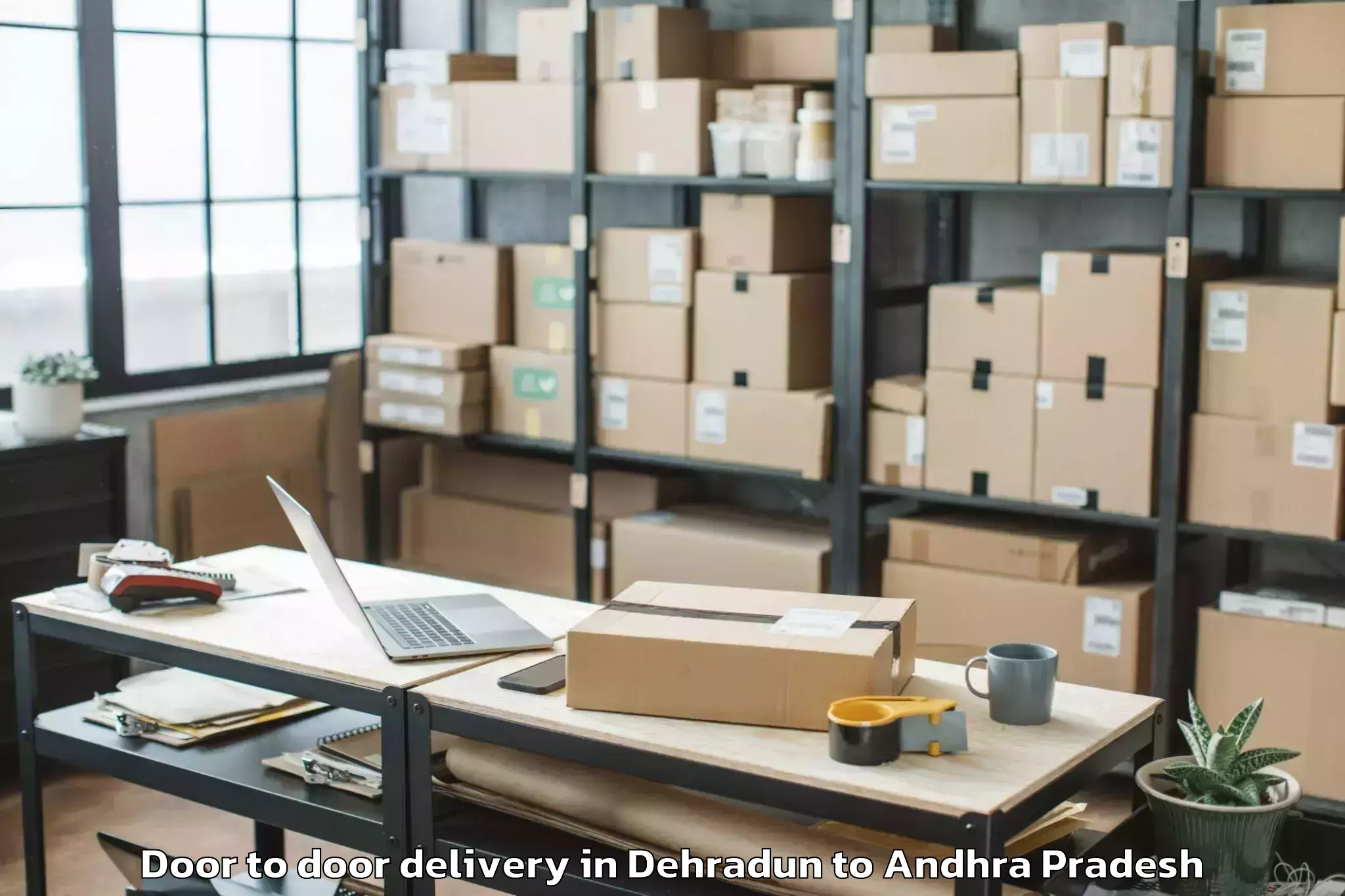 Professional Dehradun to Peddaraveedu Door To Door Delivery